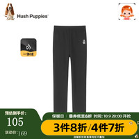 暇步士童装儿童冬装打底裤女童冬季女大童保暖舒适一体绒长裤 钻石黑 155cm(偏大半码)