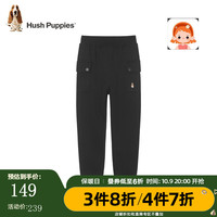 暇步士童装儿童秋装裤子女童秋季女大童简约舒适休闲长裤 钻石黑 160cm(偏大一码)