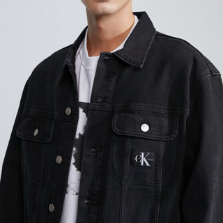 卡尔文·克莱 Calvin Klein 男士牛仔夹克 J324792 黑色 XS