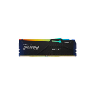 Kingston 金士顿 FURY Beast野兽系列 DDR5 6000MHz RGB 台式机内存 灯条 黑色 64GB 32GBx2 C40