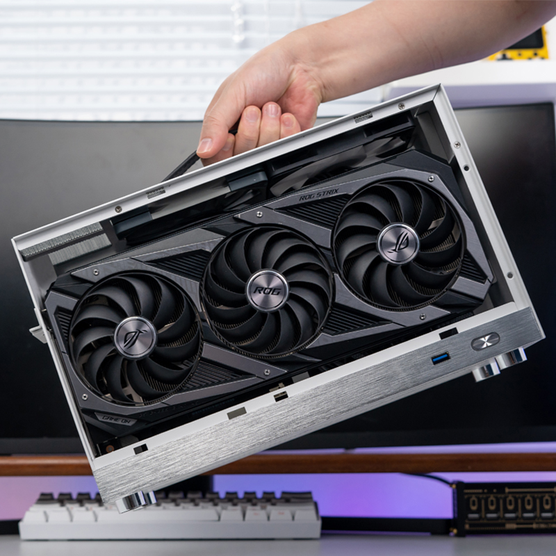 Shiny Snake闪鳞S400V2机箱便携式ITX手提TYPECmini台式机电脑主机箱超迷你桌