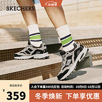 SKECHERS 斯凯奇 运动鞋厚底增高老爹鞋男休闲鞋237067木炭色/黑色/CCBK42