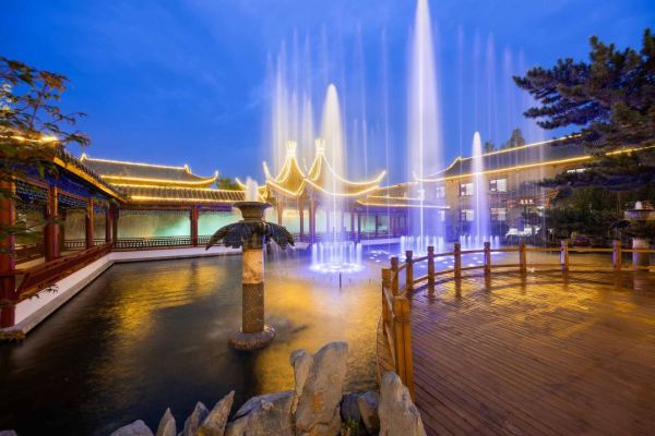 全程不加价!北京温都水城秀水湖温泉漫心府 园景·大床房1晚(含双早+温泉套票)