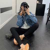 羊绒蛋白鲨鱼裤打底裤女外穿2023秋冬季高腰收腹提臀芭比加绒瑜伽