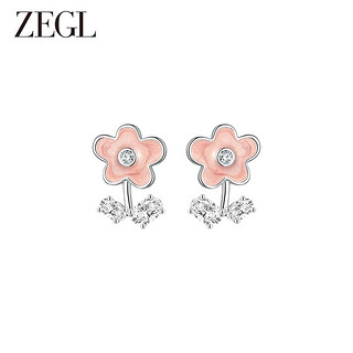 ZENGLIU ZEGL花朵耳环女气质高级感小众设计感2023年新款
