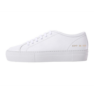 COMMON PROJECTS 女士简约时尚厚底休闲鞋CP小白鞋 4017（偏大）（微瑕慎拍） 白色 37