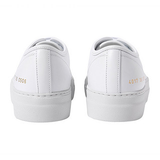 COMMON PROJECTS 女士简约时尚厚底休闲鞋CP小白鞋 4017（偏大）（微瑕慎拍） 白色 37