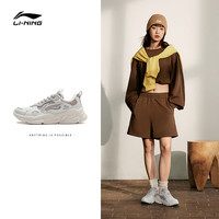 LI-NING 李宁 新款复古增高老爹鞋子网面透气运动鞋
