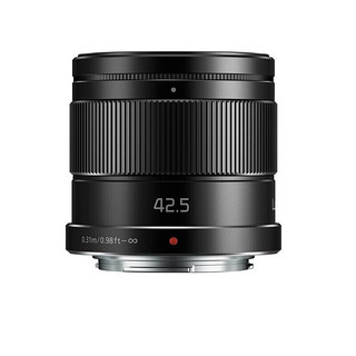 Panasonic 松下 42.5mm F1.7微单相机 大光圈中远定焦镜头 M43卡口 黑色