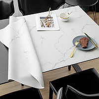 弥雅 Q弹硅胶桌垫仿北欧大理石纹桌布防水防油免洗餐桌垫PVC防烫茶几垫