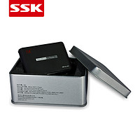 SSK 飚王 SCRM025 SD\CF\TF \MS卡USB2.0迷你多合一金属材质读卡器