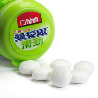 mentos 曼妥思 清劲无糖口香糖 青柠薄荷味 56g