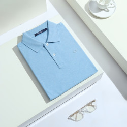 youngor 雅戈尔 夏季简约刺绣小标上衣男士短袖polo衫