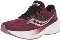 saucony 索康尼 女式 Triumph 20 跑鞋, 日落/玫瑰, 8 Wide