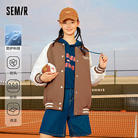 Semir 森马 女棉服三防棒球领oversize厚款 10-9722112003