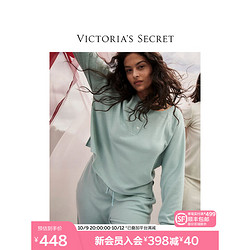 VICTORIA'S SECRET 维多利亚的秘密 宽松舒适家居套头长款秋冬睡衣女套装Ⅰ 4WAC鼠尾草绿 11208209 M