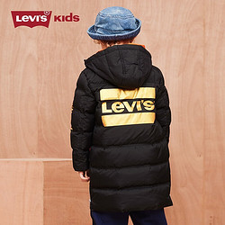 Levi's 李维斯 童装男童中长款羽绒服冬季儿童加厚保暖上衣外套