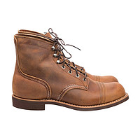 【热卖单品】Red Wing Shoes红翼 8138 男士棕色美式系带工装靴短靴