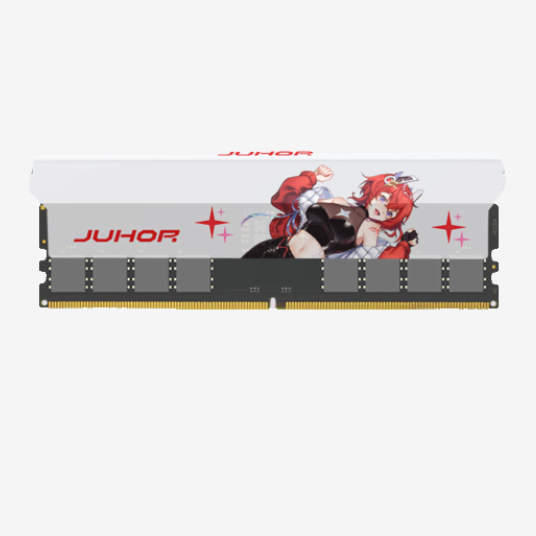 JUHOR 玖合 星舞系列 DDR5 6400MHz 台式机内存 马甲条 白色 32GB 16GBx2 C32