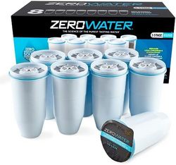 ZEROWATER 5级替换过滤器 滤芯 8件装 白色