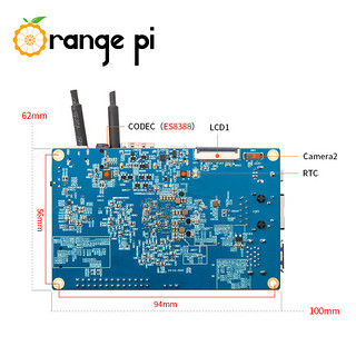 香橙派Orange Pi5B瑞芯微rk3588S八核64位处理器板载WiFi开发板 Pi5B-16G 128Gemmc单板