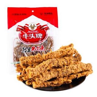 PLUS会员：牛头牌 牛肉干 五香味拉毛条牛肉条 92g