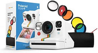 Polaroid 宝丽来 Now+ 白色 (9062) - 蓝牙连接的 I 型拍立得胶片相机，附赠镜头
