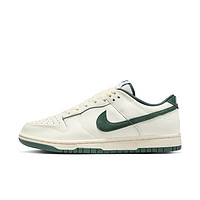 NIKE 耐克 Dunk Low 男子运动板鞋 FQ8080-133 帆白/深丛林绿/椰奶色/白色 37.5