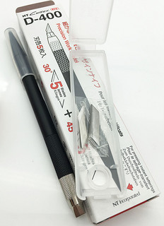 NTCutter 小银D-400笔刀 极细30度45度橡皮章专用雕刻刀