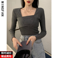 G女装秋冬季内搭长袖t恤针织衫打底衫毛衣上衣ins潮流
