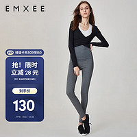 EMXEE 嫚熙 孕妇打底裤180g春秋外穿九分裤运动休闲弹性托腹裤潮瑜伽裤孕妇裤