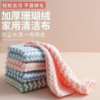 ZISIZ 致仕 加厚珊瑚绒厨房抹布 20条装