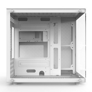 GALAXY 影驰 沐光MINI M-ATX机箱 半侧透 白色