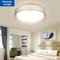 松下led吸顶灯遥控/墙壁开关调光调色棱之格金框段HHLA(Z)1799