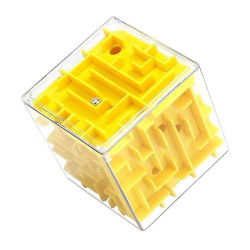 菲利捷 3D立体迷宫魔方玩具 大号黄色-1个装