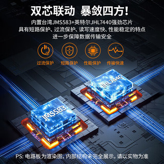  阿卡西斯 ACASIS 移动硬盘盒 雷电4 USB4.0灰