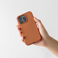 MUJI 無印良品 无印良品 MUJI 再生TPU 手机壳  iphone15/plus/pro/pro max 多巴胺 iphone15 plus 橙色