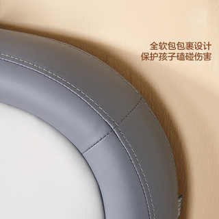 全友（QUANU）家居儿童床现代简约青少床儿童房童趣实木床脚硅胶皮床105290 A皮床(1.5米)+床头柜*1