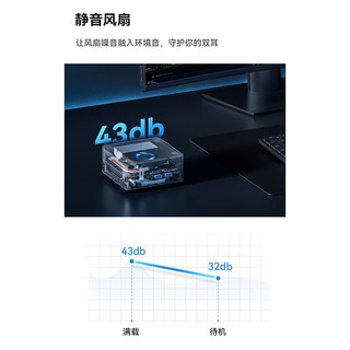  MINISFORUM/铭凡 迷你电脑小主机  核芯显卡 i5-12600H 512GB 16GB