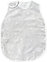 10mois 儿童纱布睡袋 夏季用 棉100％ 适合2~7岁小孩尺寸 灰色 长度64cm 3017