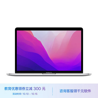 Apple 苹果 MacBook Pro 13英寸 M2 芯片(10核图形处理器) 8G 256G 银色 笔记本 MNEP3CH/A