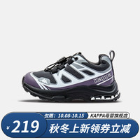 Kappa 卡帕 Kids卡帕童鞋儿童鞋男童运动鞋子2023耐磨轻便休闲运动鞋女童跑鞋 灰色 35码适合脚长218mm