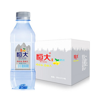 88VIP：恒大俱乐部 恒大苏打水柠檬味弱碱性纯净矿泉饮用水360ml*24瓶整箱非碳酸饮料