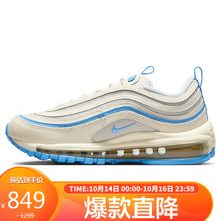 NIKE 耐克 秋季休闲鞋女子气垫经典AIR MAX 97运动鞋FN7492-133帆白36.5