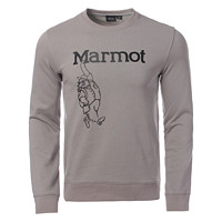 Marmot 土拨鼠 秋冬户外运动男士休闲弹力套头宽松圆领卫衣长袖打底
