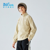 361°童装男女童加厚套头卫衣冬季长袖中大童摇粒绒保暖上衣 木叶绿 175cm