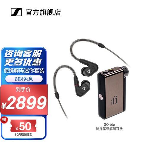 森海塞尔耳机_SENNHEISER 森海塞尔IE300 高保真HiFi入耳式耳机IE300+GO