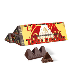 TOBLERONE 瑞士三角 醇香黑巧克力100g*4条装凑单零食喜糖果婚庆