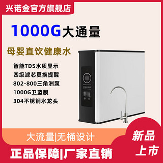 IXJ 兴诺金 B8净水器800G家用直饮机无桶净水器ro反渗透