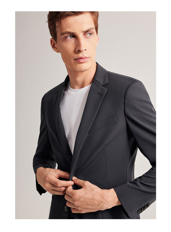 卓凡尼·华伦天奴(giovanni valentino)休闲西装外套男款抗皱西服男装
